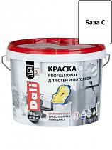 Краска ВД интерьерная PROFESSIONAL 9л база С (бесцветный) DALI на сайте Стройсервис
