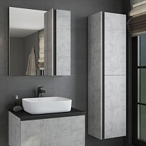 Шкаф-колонна Эдинбург-40 COMFORTY бетон светлый на сайте Стройсервис
