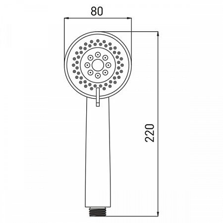 Лейка для душа GROSS AQUA Optima 5 режимов GA2308