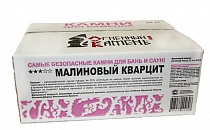 Кварцит малиновый (20кг, коробка) на сайте Стройсервис
