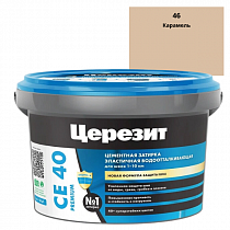 Затирка Церезит CE 40 Aquastatic карамель, 2кг на сайте Стройсервис
