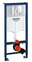 Система инсталляции "GROHE RAPID SL"3в1 в сборе для подвесного унитаза, с накладной панелью Skate Air на сайте Стройсервис
