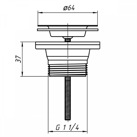 Выпуск для раковины 1 1/4