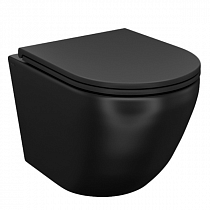 Унитаз подвесной IDDIS "BLANCO " безободковый, черный матовый на сайте Стройсервис
