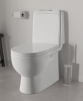 Унитаз-компакт "BEST SL DM" 2-реж. белый(сидение дюропласт с микролифтом) на сайте Стройсервис
