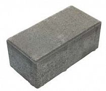 Плита бетонная тротуарная "Кирпичик" серая 200*100*60 1шт- 0,02 м2// 1п-576шт/11,52м2 на сайте Стройсервис
