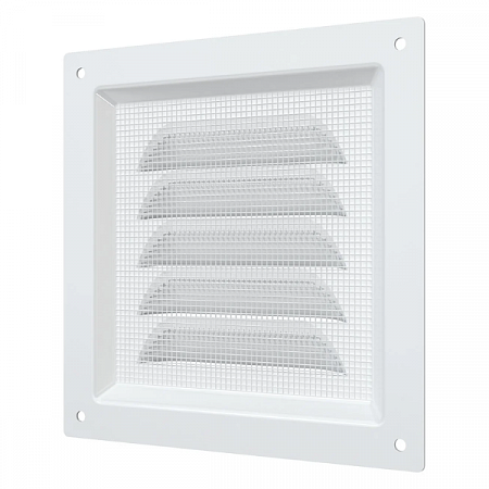 Решетка вытяжная стальная 1212МЭ белая ERA