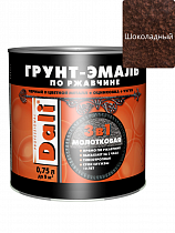 Молотковая ГРУНТ - ЭМАЛЬ по ржавчине "DALI" 0,75л - шоколадный на сайте Стройсервис
