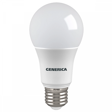 IEK GENERICA ЛОН A60 E27 12W(1200lm) 6500K 6K 60x108 матов. LL-A60-12-230-65-E27-G на сайте Стройсервис
