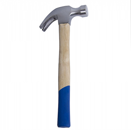 Молоток гвоздодер 450 гр. деревянная рукоятка  T4P на сайте Стройсервис
