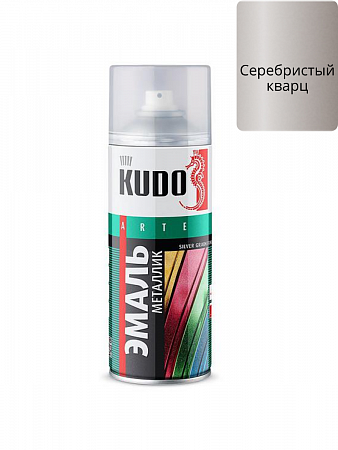 Эмаль универсальная металлик SILVER GRAIN FINISH 520мл серебристый кварц KU-1059 KUDO на сайте Стройсервис
