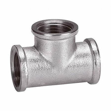 Тройник чугун оцинк. Ду15 ВР на сайте Стройсервис
