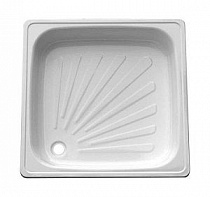 Поддон квадрат 0,7*0,7*0,16    стальной  эмалир на сайте Стройсервис
