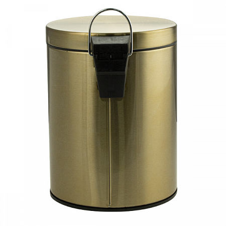 Ведро круглое 5л нерж. (бронза с педалью) Санакс