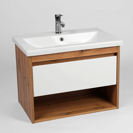 Тумба-умывальник VIANT "Бостон" 50 1 ящик подвесная белая на сайте Стройсервис
