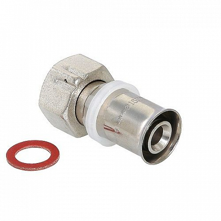 ПРЕСС VALTEC Муфта 16х1/2" с накид. гайкой  на сайте Стройсервис
