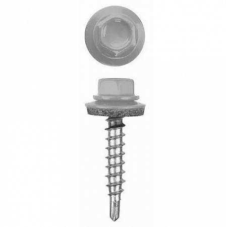 Саморез кр. ДЕРЕВО 4,8х35 RAL 7004 Серый на сайте Стройсервис
