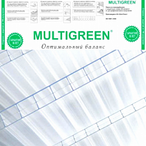 Поликарбонат сотовый прозрачный MultiGreen 8мм*2100*6000мм на сайте Стройсервис
