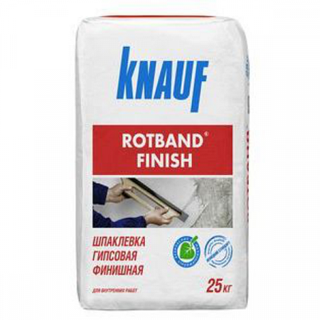 Шпатлевка гипсовая финишная Rotband-Finish 25 кг Knauf (Кнауф) на сайте Стройсервис
