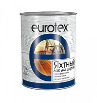 Лак яхтный полуматовый 0,75л EUROTEX