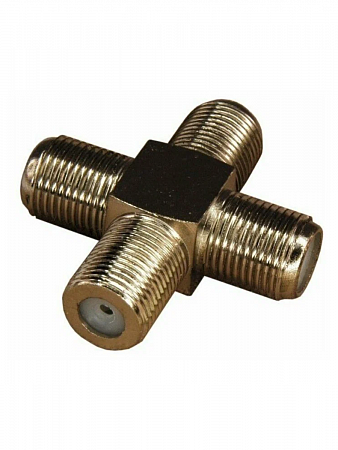 СОЕДИНИТЕЛЬ x4 гнезда F (F- крест) PROCONNECT Rexant на сайте Стройсервис
