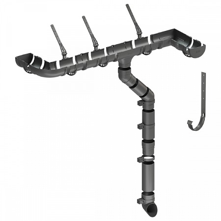 Желоб Docke STANDARD 120мм*3м Серый (1)