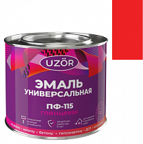 Эмаль ПФ-115 Красная 1,8кг Узор на сайте Стройсервис

