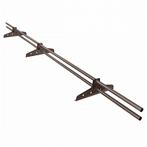 Снегозадержатель трубчатый NewLine 3м, D-25мм, 4 опоры, коричневый шоколад (RAL 8017) на сайте Стройсервис
