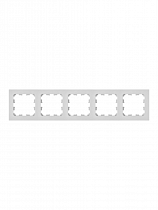 Рамка 5-м АСТРУМ, белый на сайте Стройсервис
