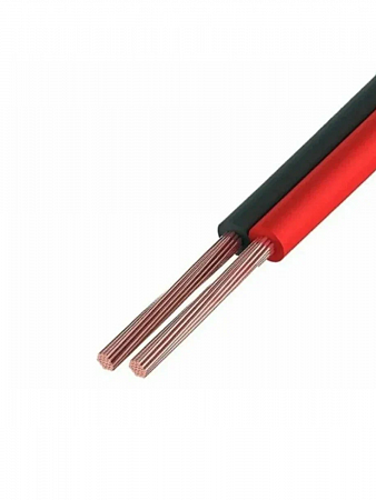 Кабель акустический 2х0.75 мм красно-черный на сайте Стройсервис

