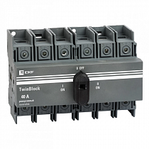 Рубильник 40A 3P реверсивный c рукояткой для прямой установки TwinBlock EKF на сайте Стройсервис
