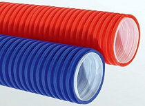 Труба защитная гофрированная ПНД d32 для трубы d26 на сайте Стройсервис
