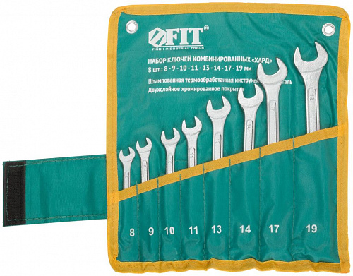 Ключ комбинированный "Хард" НАБОР 8шт 8-19мм  на сайте Стройсервис
