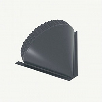 Заглушка конька КОНУСНАЯ 110мм*2м, для КРУГЛОГО, RAL 7024 Серый графит на сайте Стройсервис
