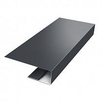 Планка П-образная 20*15*40 мм *2м  RAL 7024 Серый графит на сайте Стройсервис
