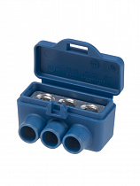 Клемма винтовая изолированная КВИ-3 для Al и Cu проводов (6,0мм2) синяя TDM на сайте Стройсервис
