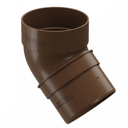 Docke STANDARD Колено 80мм* 45 гр. (светло-коричневый)  на сайте Стройсервис
