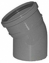 Отвод канализ. серый Ду110мм 30° РР-Н Flextron на сайте Стройсервис
