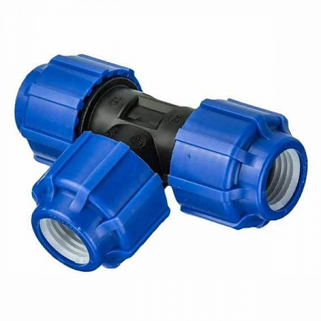 Тройник ПНД компрессия Дн20х20х20 на сайте Стройсервис
