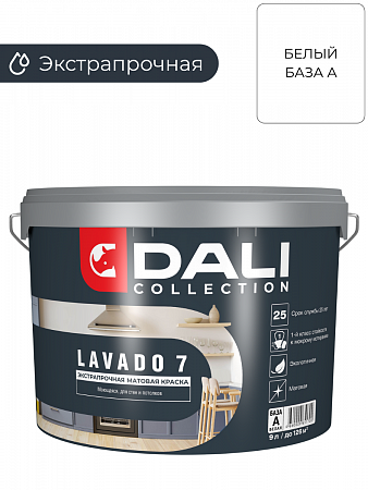 Краска Dali Collection LAVADO 7 - 9 л. База А - краска для стен и потолков на сайте Стройсервис
