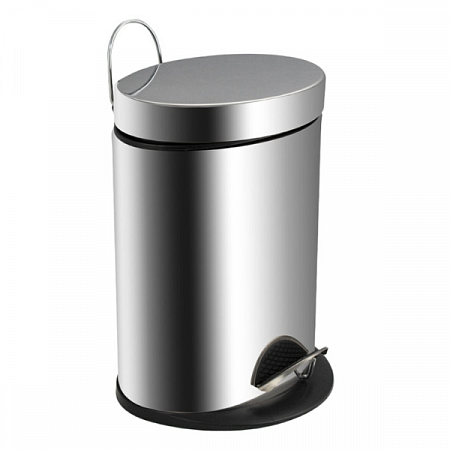 Ведро Санакс овальное 12л нерж ( хром, с педалью ) 112 на сайте Стройсервис
