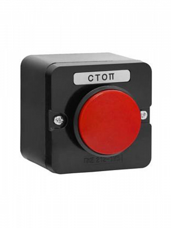 Пост кнопочный ПКЕ-222/1 "Стоп" красн. гриб. Электродеталь ПКЕ-222/1.1К.С.Гр на сайте Стройсервис
