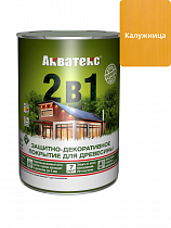 Защитно-декоративное покрытие для древесины Акватекс 2в1 калужница 0,8л на сайте Стройсервис
