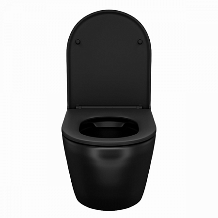 Унитаз подвесной BLANCO безободковый черный матовый BLAR3BMi25 IDDIS (4)