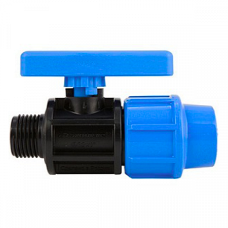 Кран шаровой вода д/ПНД труб Дн32*1