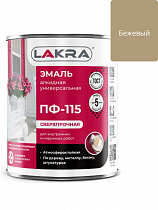 Эмаль ПФ-115 бежевый 1кг, Лакра на сайте Стройсервис
