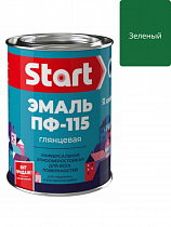 Эмаль ПФ-115 зеленая 0,8кг Старт  на сайте Стройсервис
