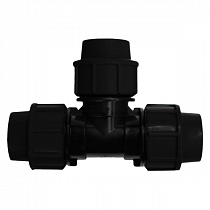 Тройник вода ПНД соединит. Дн32х32х90гр. СПЕКТР на сайте Стройсервис
