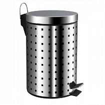 Ведро Санакс круглое 7л нерж. ( хром с педалью ) 107-Н на сайте Стройсервис
