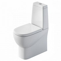 Унитаз-компакт "INFINITY MONO SL DM " 2-реж.(монобачок,сидение дюропласт с микролифтом) на сайте Стройсервис
